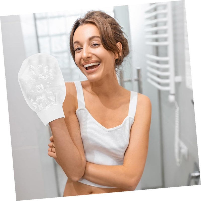 2Pcs Exfoliating Bath Gloves Soft Artificial Fiber For Dead Skin Removal Body Cleansing - Image 5