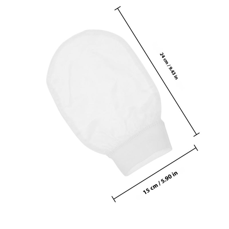 2Pcs Exfoliating Bath Gloves Soft Artificial Fiber For Dead Skin Removal Body Cleansing - Image 3