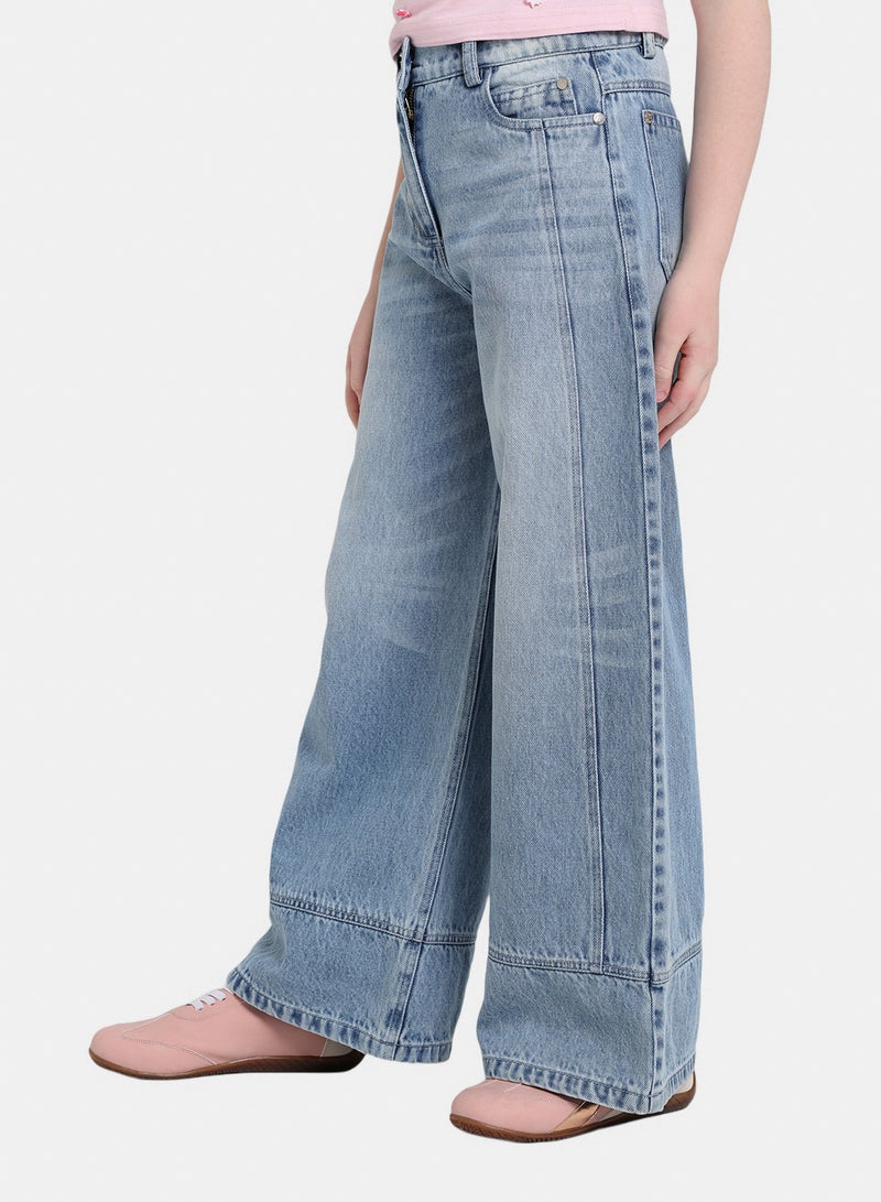 Junior Girls Wide Leg Pant - Image 2