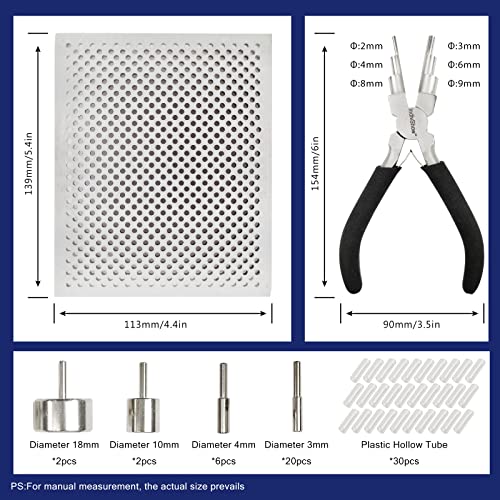 INDIVSHOW Wire Jig Kit with 6 in 1 Wire Bending Plier and Metal Pegs,Tools for Bracelet Earing Jewelry Design Making - Image 2