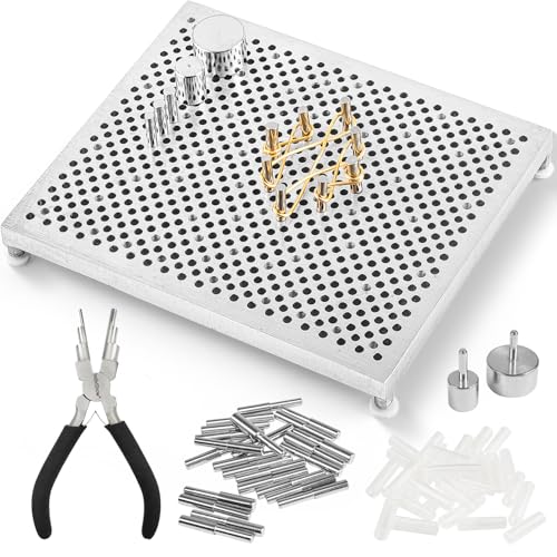 INDIVSHOW Wire Jig Kit with 6 in 1 Wire Bending Plier and Metal Pegs,Tools for Bracelet Earing Jewelry Design Making - Image 1