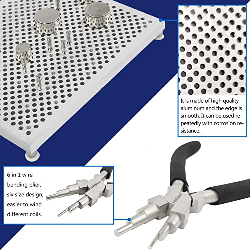 INDIVSHOW Wire Jig Kit with 6 in 1 Wire Bending Plier and Metal Pegs,Tools for Bracelet Earing Jewelry Design Making - Image 4