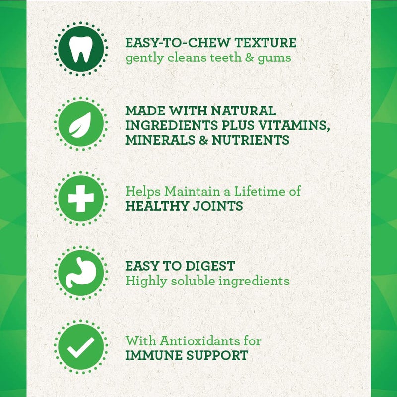Greenies Aging Care Petite Natural Dental Care Dog Treats, 27 oz. Pack (45 Treats) - Image 2