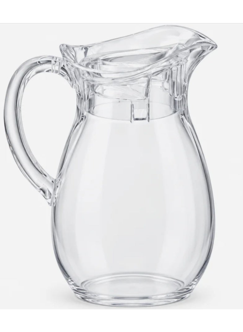 AKDC HS Clear Acrylic Jug with Lid – 1000 ml - Image 1