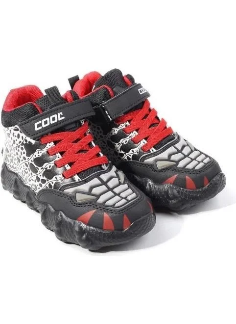 Cool Godzilla Boy Casual Light Up Sneakers Long Sports Boots