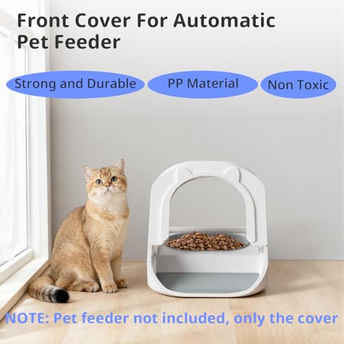 Baofum Front Cover for Automatic Microchip Cat Pet Feeder - Prevents Persistent Pet from Getting Food from The Front of The Feeder - Image 3