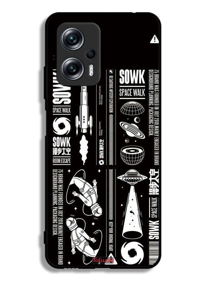 Tolwak Xiaomi Redmi Note 11T Pro Plus 5G Protective Case Cover Sowk Space Walk Sticker - Image 2