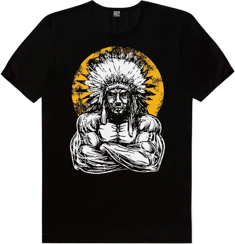 روك اند رول Big Chief, Indian Girl White, Eagle of the Sky Men's 3-Piece Eco Pack T-Shirt