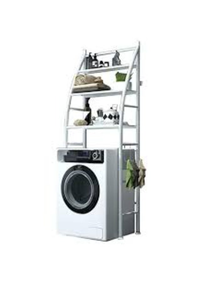 3-Shelf Washing Machine Space Saver Rack White - Image 3