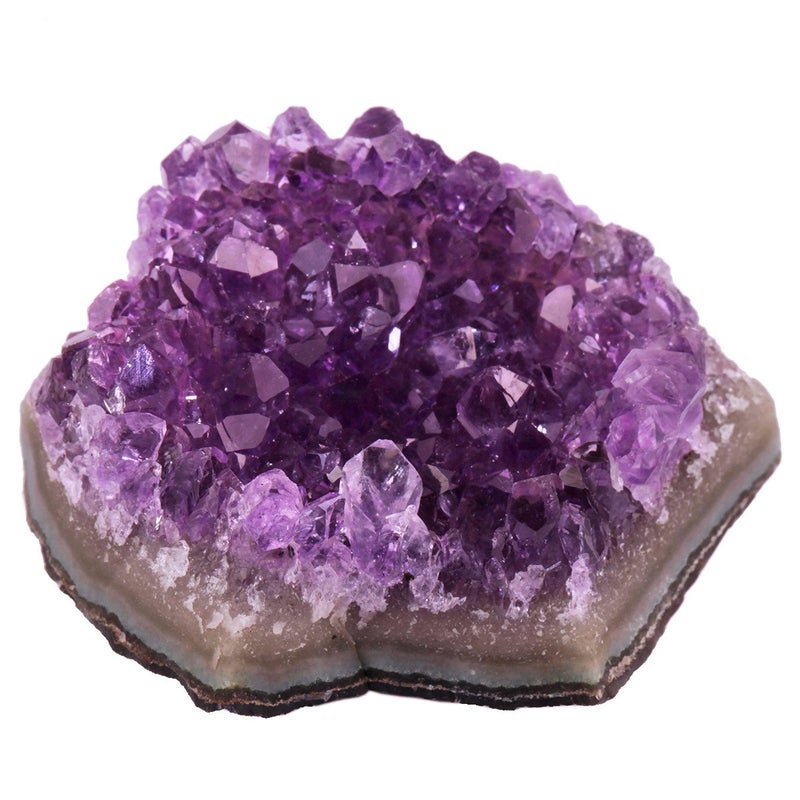 SUNYIK Natural Amethyst Quartz Crystal ClusterDruzy Geode Specimen Gemstone Sculpture Sphere0102lb