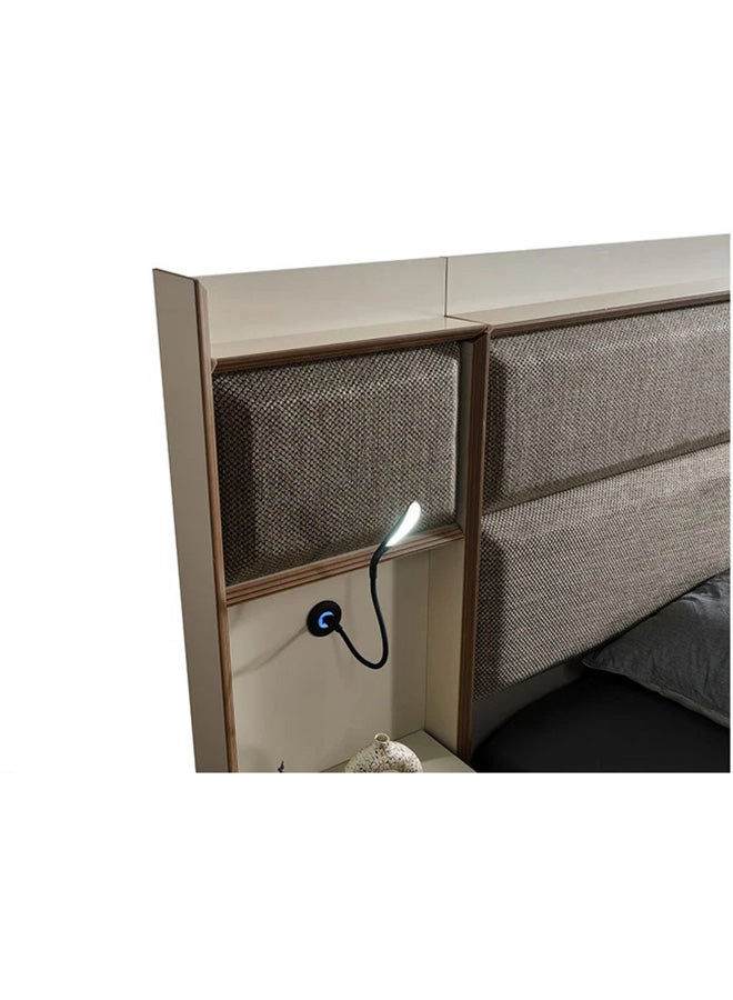 MK Kabbani Furniture New Milano 6-Pieces King Bedroom Set - 180x200 cm ( Free mattress gift )  - Image 3