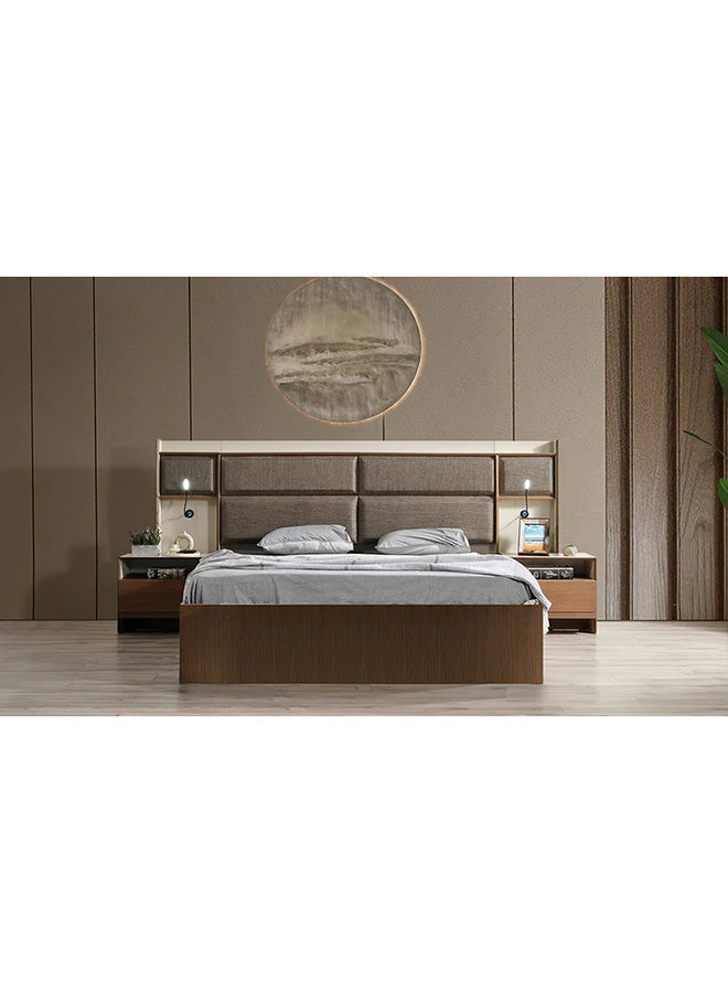 MK Kabbani Furniture New Milano 6-Pieces King Bedroom Set - 180x200 cm ( Free mattress gift )  - Image 2