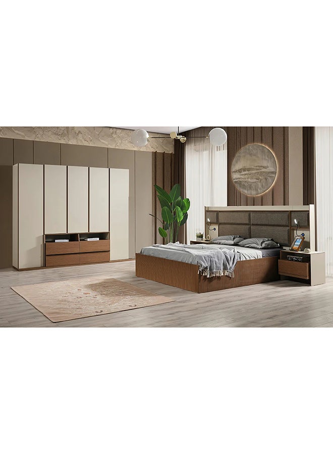 MK Kabbani Furniture New Milano 6-Pieces King Bedroom Set - 180x200 cm ( Free mattress gift )  - Image 1