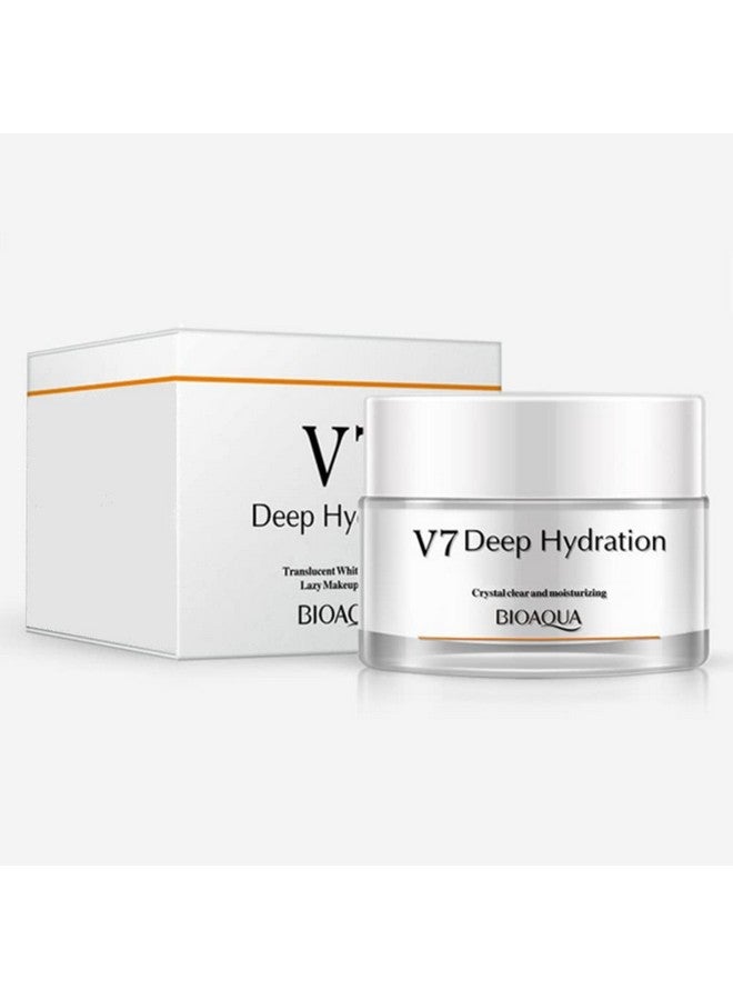 بيو أكوا كريم V7 Toning Light Cream للمكياج الكسول، مركب متعدد الفيتامينات، الشوفان، حمض الهيالورونيك، مرطب، 50 جرام - Image 1