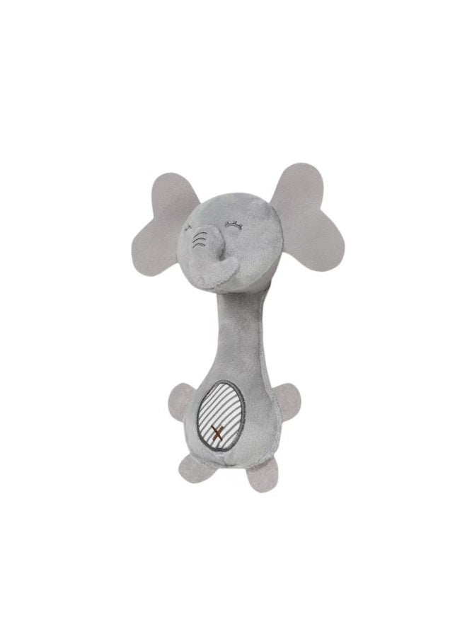 BBSKY Children's Toy Rattle, Baby Cartoon Animal Hand Grasper, Baby Smacker,Elephant Doll - Image 2