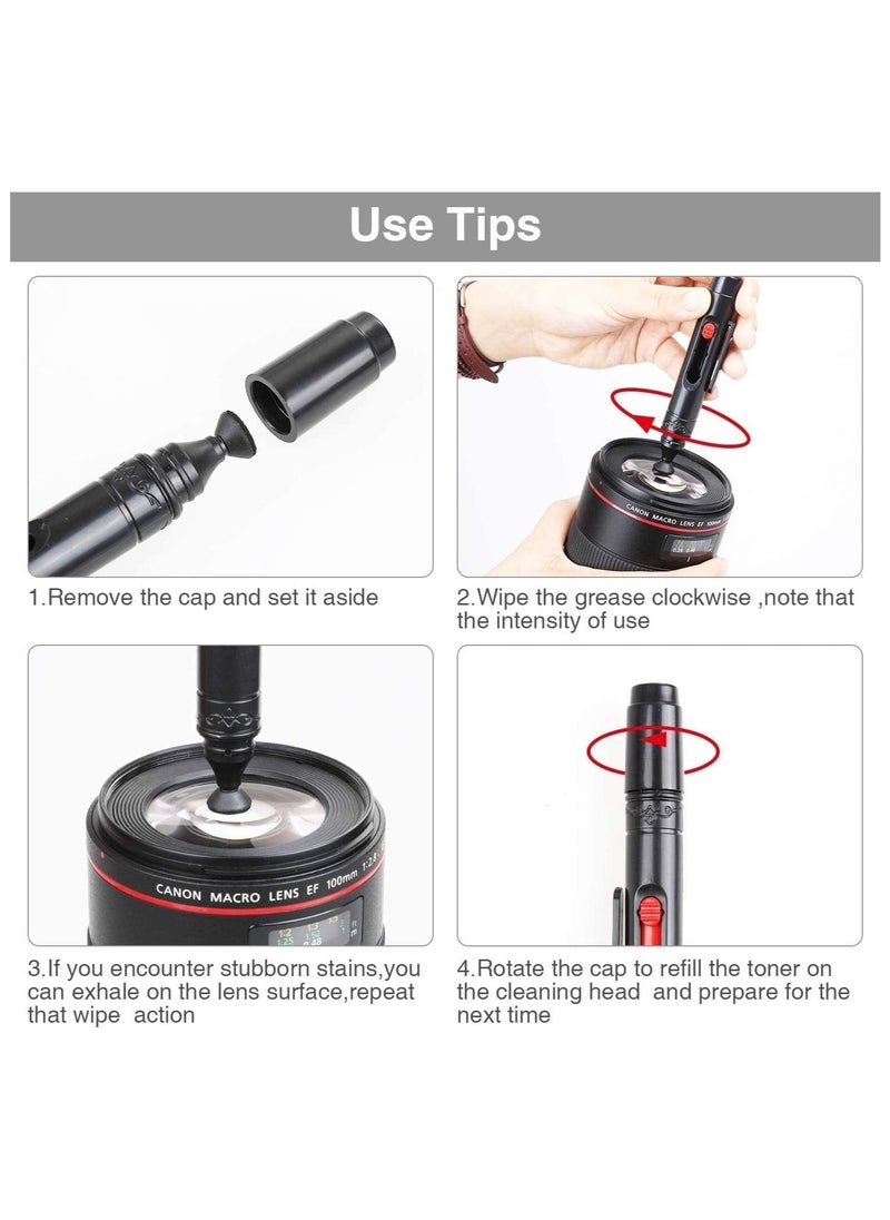 Generic - Camera Cleaning Kit, Professional Camera Lens Cleaning Kit, for Cleaning Grease, Fingerprints, Stains and Dirt on Camera Lenses, Microscopes, Telescopes, Glasses and Other Precision Lenses - Image 1