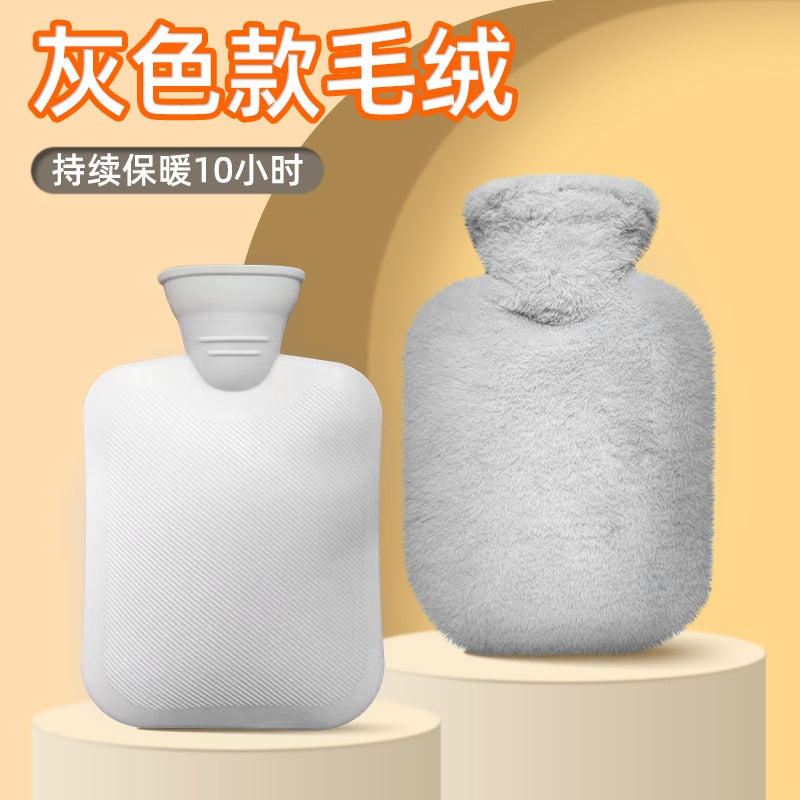 Thickened Fashion Warm Water Bag Creative Explosion-Proof Large Hand Warmer Winter Warm Belly Cute Water Filling Water Bag - Image 3