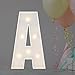 JoyBox Design 2FT Marquee Light Up Letters Numbers Mosaic Balloon Frame Party Decoration for Birthday Wedding Anniversary Graduation Letter A - Image 3