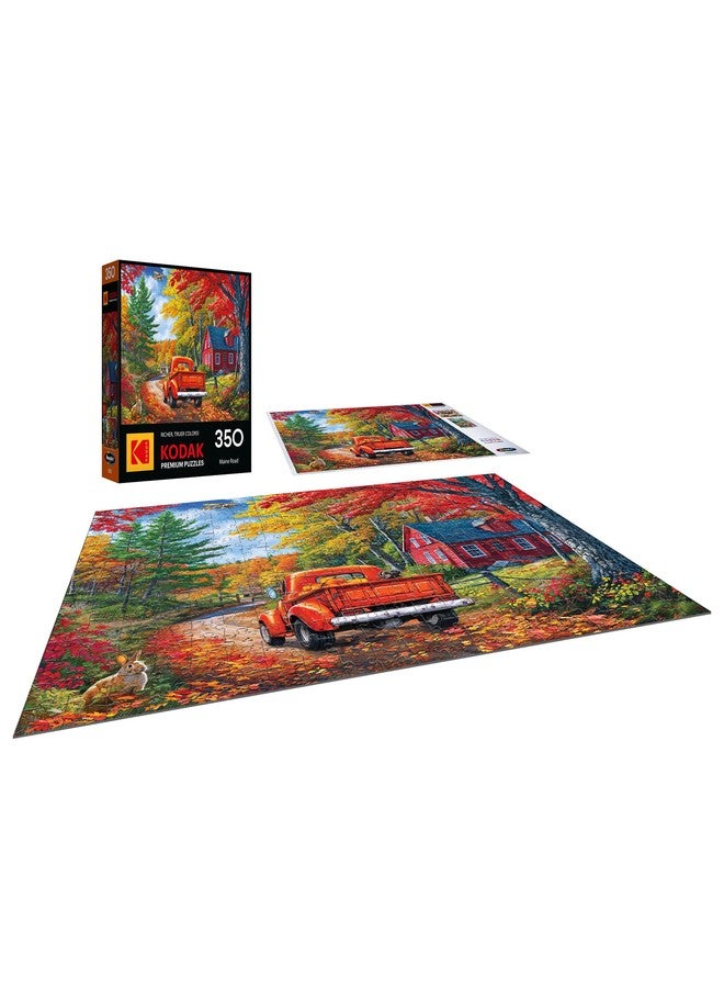 Rose Art RoseArt - Kodak - Maine Road 350 Piece Jigsaw Puzzle, Scenic Autumn Landscape Puzzle for Adults - Image 3