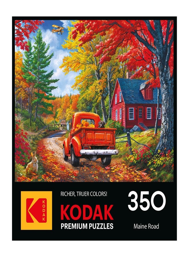 Rose Art RoseArt - Kodak - Maine Road 350 Piece Jigsaw Puzzle, Scenic Autumn Landscape Puzzle for Adults - Image 4