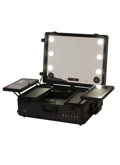 MAYLAN Makeup Vanity Mirror Stand Trolley Case with LED lights Black  - Image 3