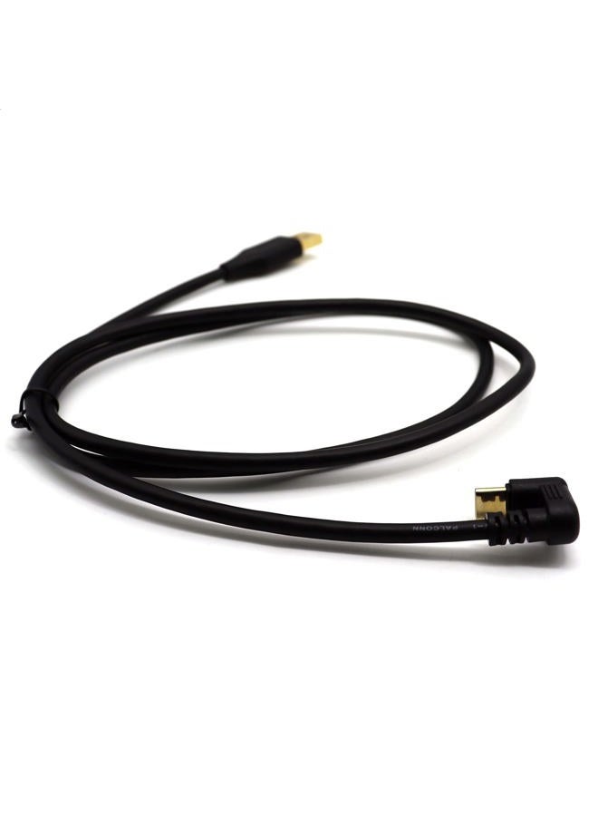 AWADUO 3.0 USB U Shaped USB C Cable, Type C Male 180 Degree to USB 3.0 Male Cord Car Data Cable, 24/28AWG 180 Degree USB C Charging Cables for Galaxy S9/S9＋/Note 9(1M) - Image 1