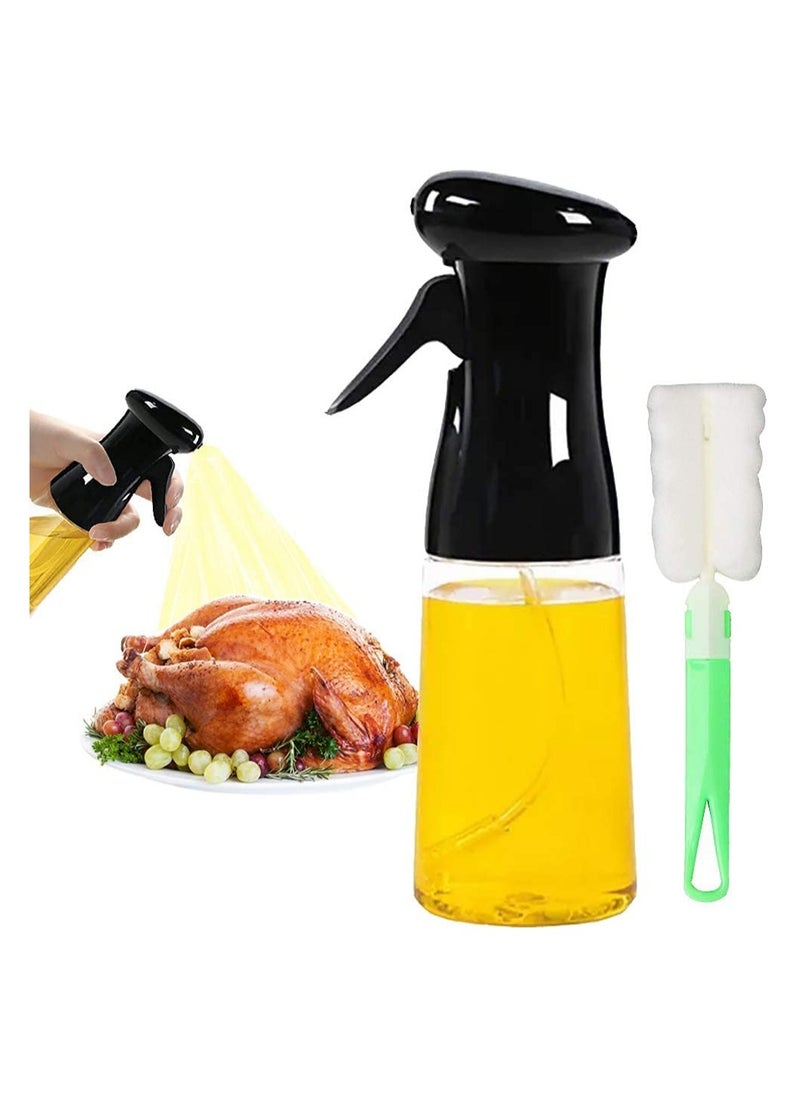 KASTWAVE - Oil Sprayer, Mister Olive Oil Spritzer for Air Fryer 210ml Cooking Spray Bottle Kitchen Gadgets with 1 Cleaning Brush for BBQ Frying Salad Roasting Frying - Image 1