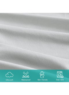 Biloban Biloban Changing Pad Cover, Waterproof Changing Table Sheets, Ultra Soft Cradle Sheets, 2 Pack, Unisex Neutral for Baby Boys Girls, Grey  - Image 2