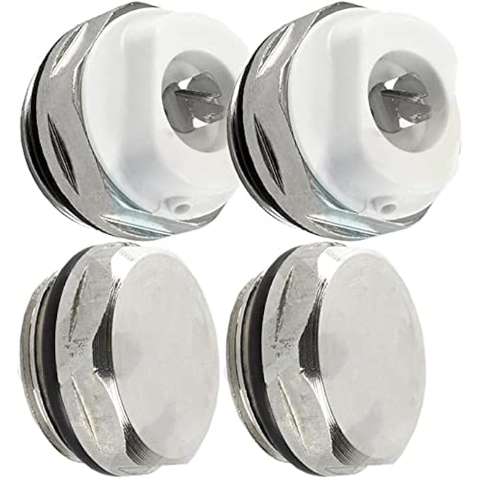 RADIATOR AIR VENT BLEED VENT AND END CAP PACK X2 - Image 1