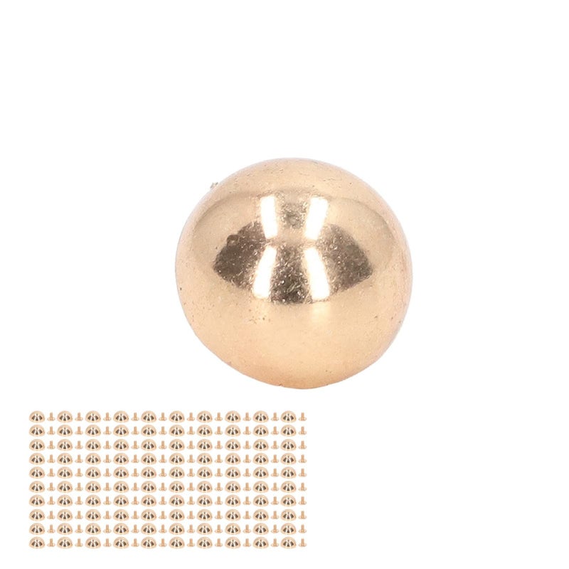 Gold Round Head Mushroom Rivets 12mm High Hardness Alloy 100 Sets For Punk Clothing - Image 3