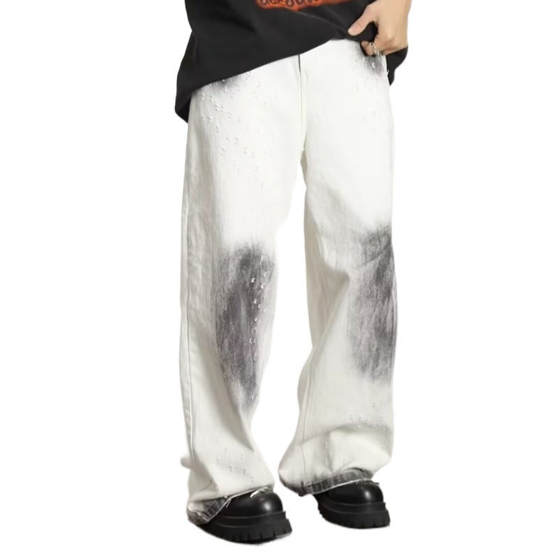 Unisex Classic Denim Jeans Loose Fit Daily Outdoor Wear - Image 5