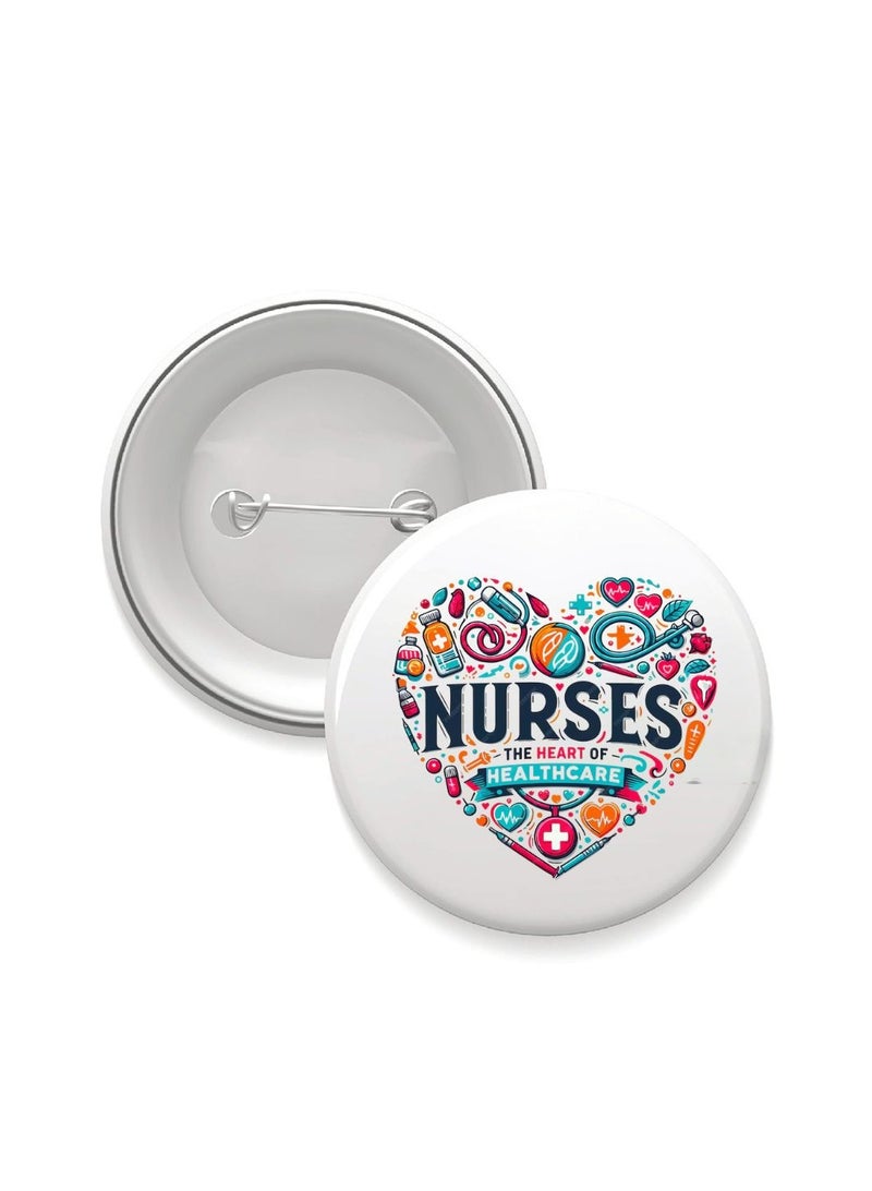 PRINTSHOP4ME International Nurse Day Button Badge-Lightweight,Quality Pin For Nurses|Ideal For Events,Gatherings&Daily Wear|Great For Medical Events,Gifts&EveryDay Use - Image 1