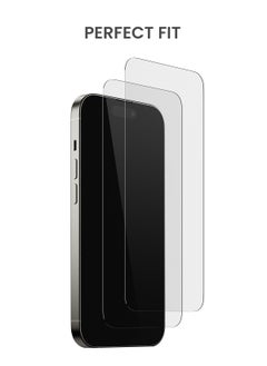 TinyMoose 2 Piece Ultra High Clarity Tempered Glass Screen Protector for iPhone 15 Pro Max  - Image 5