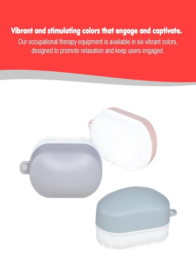 فرشاة العلاج بالضغط من أبلي، دعم المعالجة الحسية، تحفيز الضغط المتوسط إلى العميق (رمادي) - Image 2