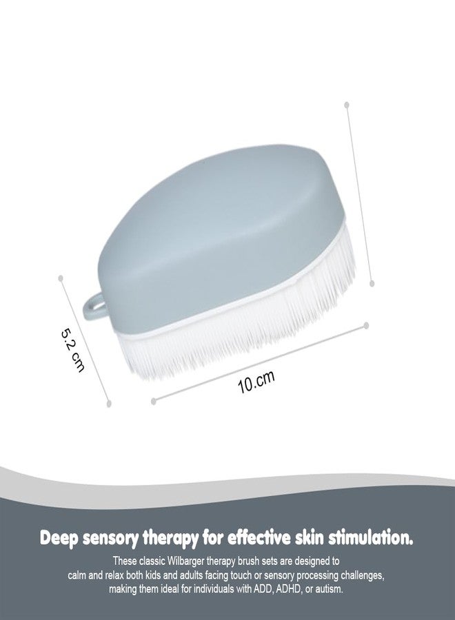 فرشاة العلاج بالضغط من أبلي، دعم المعالجة الحسية، تحفيز الضغط المتوسط إلى العميق (رمادي) - Image 3