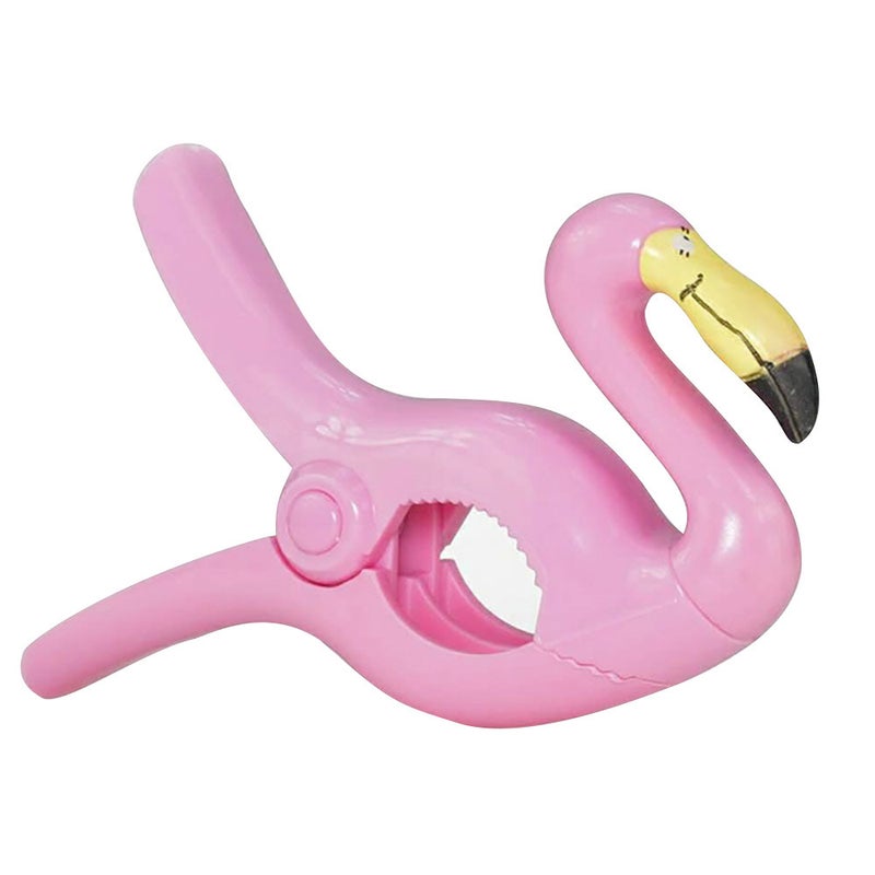 Sale Plastic Cute Animal Flamingo Dolphin Parrot Sun Chair Beach Towel Windproof Clip Towel Clip - Image 3