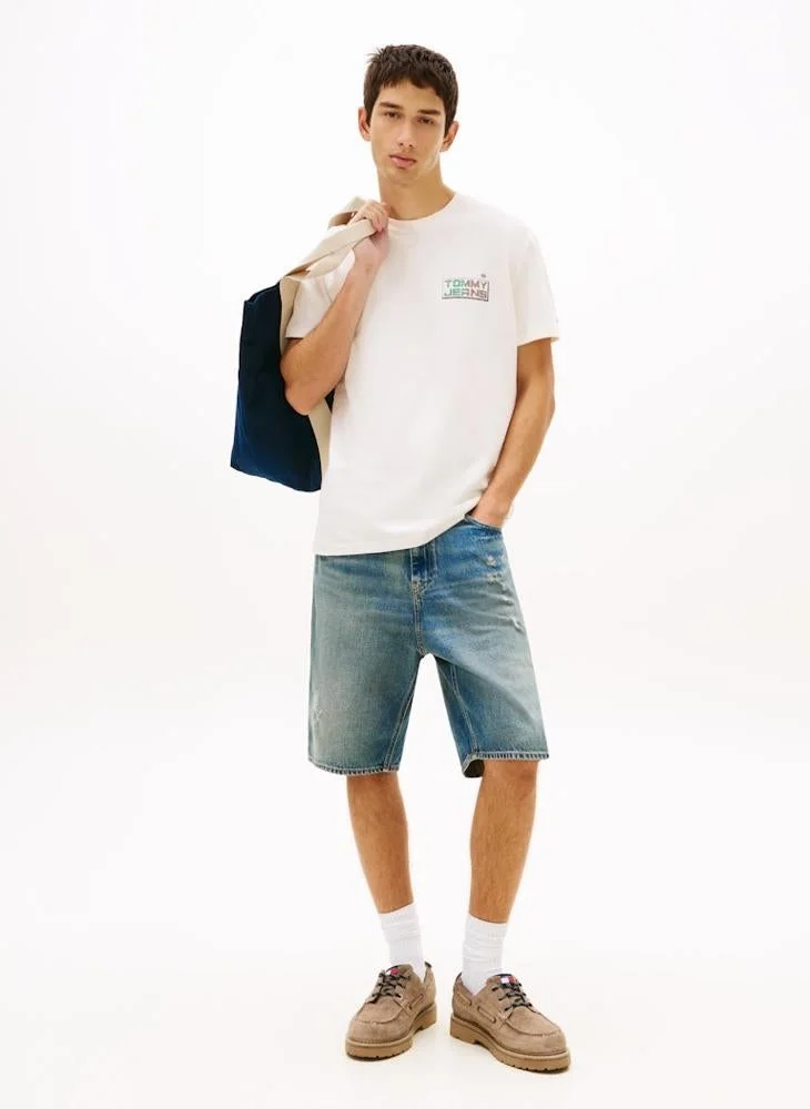 TOMMY JEANS  Back Logo Relaxed Jersey T-Shirt for Men | Best Price UAE