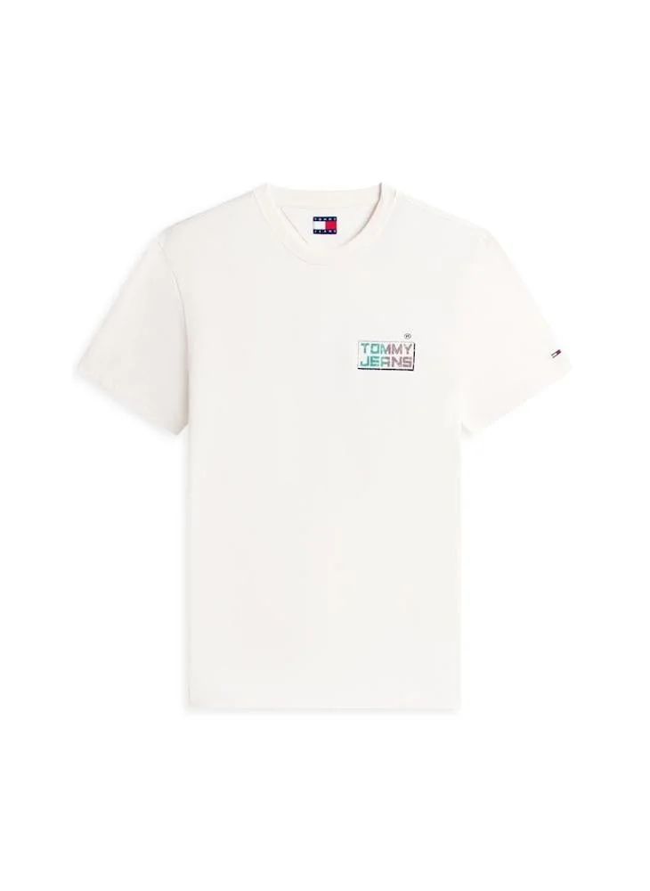 TOMMY JEANS  Back Logo Relaxed Jersey T-Shirt for Men | Best Price UAE