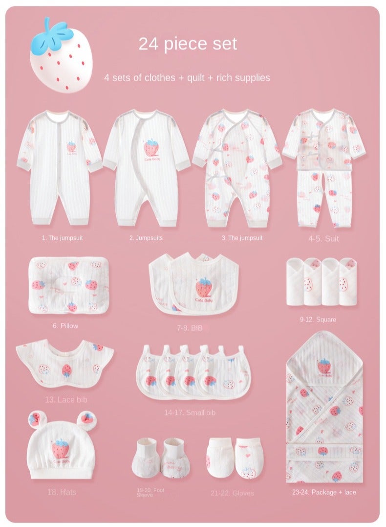 أوريتي مجموعة هدايا حديثي الولادة مجموعة هدايا لايت حديثي الولادة مجموعة هدايا طفلة أولاد قطن متميز ملابس الأطفال مجموعة إكسسوارات - Image 2