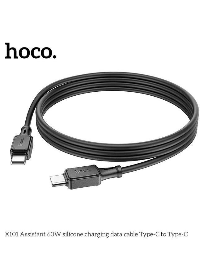 Cable Type-C to Type-C “X101 Assistant” PD 60W fast charge Black