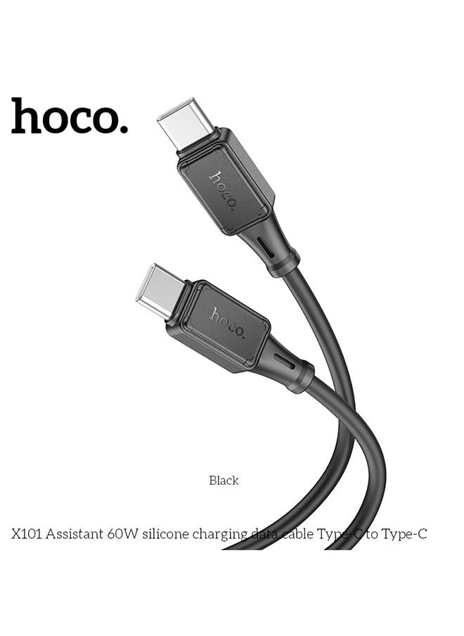 Cable Type-C to Type-C “X101 Assistant” PD 60W fast charge Black