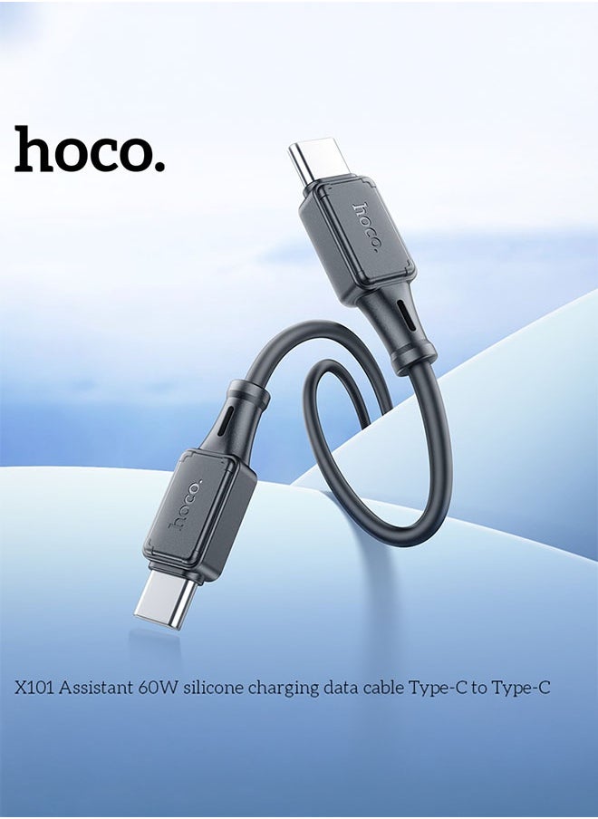 Cable Type-C to Type-C “X101 Assistant” PD 60W fast charge Black