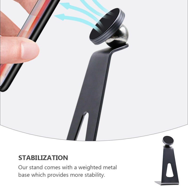 Adjustable Metal Phone Stand For Online Classes Live Streaming Portable Holder Space Gray - Image 4