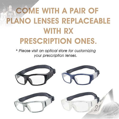 EnzoDate Sports Goggles Basketball Glasses Slim-fit Protective Safety Volleyball Soccer Eyeglasses - Image 2