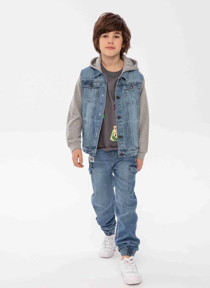 مينوتي Teen Boys Denim Combat Jean