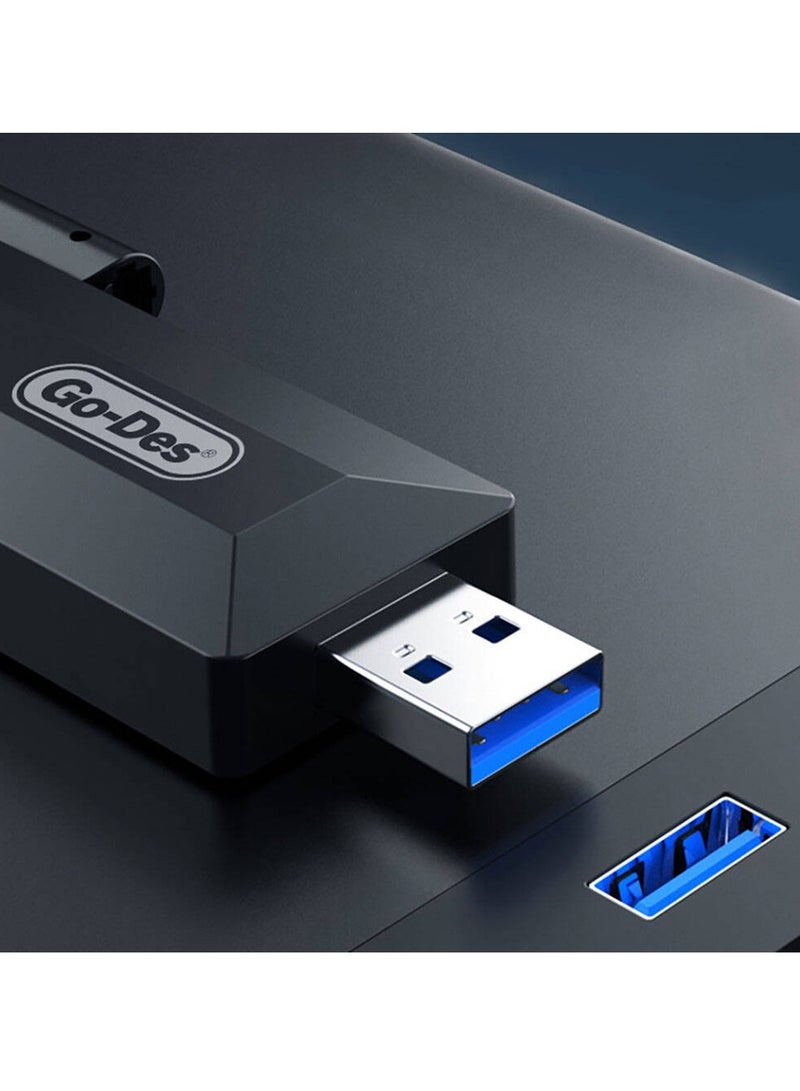 GO-DES GD-BT318 Dual Band 1200m 300Mbps 4 Antennas Wireless Internet Provider USB High Power WiFi Adapter - Image 2