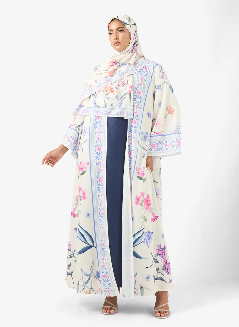 Printed Abaya