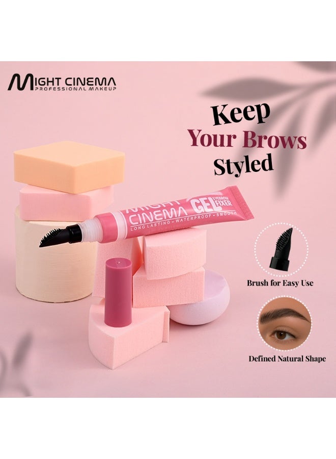 Might Cinema Eyebrow Fixer – Extreme Hold 12G Brow Setting Gel with Brush, Long-Lasting All-Day Natural, Neat & Shaped Brows - Image 3