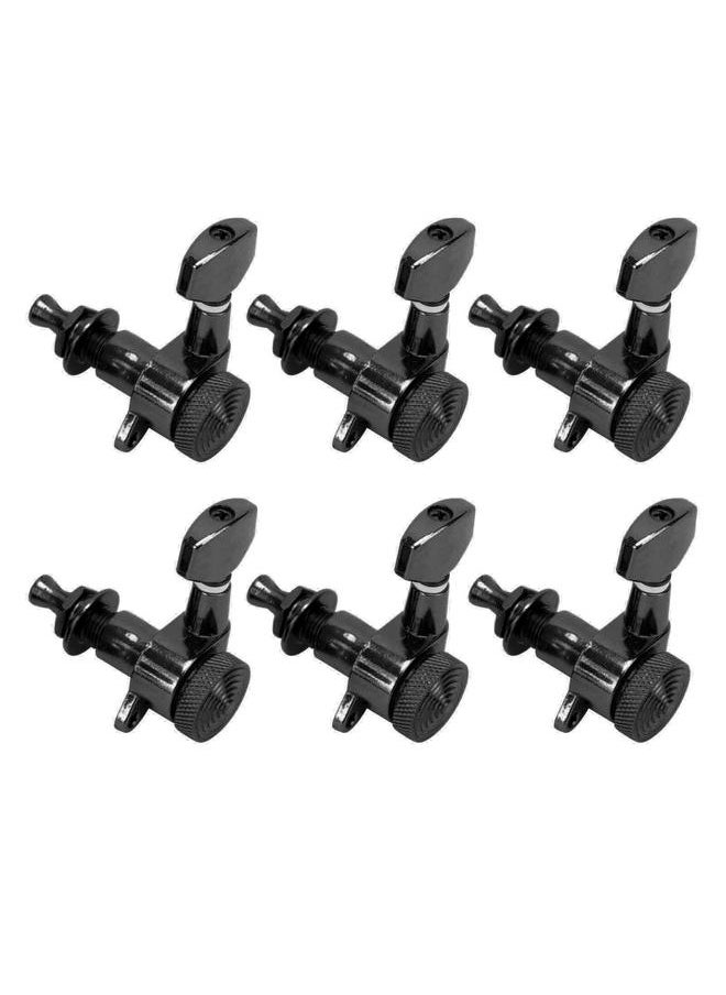 Thoraya - Guitar Locking Tuners Lock String Sealed Tuning Key Pegs Machine Heads Music Accessory XFNHBK(6Pcs Left Tuners ) - Image 1