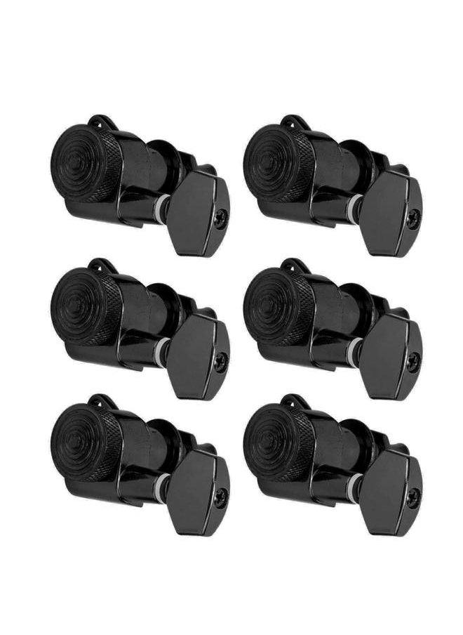 Thoraya - Guitar Locking Tuners Lock String Sealed Tuning Key Pegs Machine Heads Music Accessory XFNHBK(6Pcs Left Tuners ) - Image 1